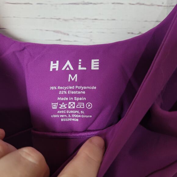 NWT Hale Purple Orchid Ecolux Luna Athletic Sports Bra Womans Size Medium - Picture 6 of 6